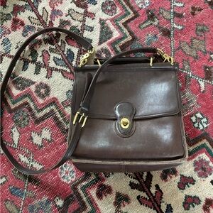 Vintage coach Willis bag brown leather